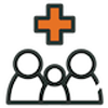 Group of people icon representing employee coverage